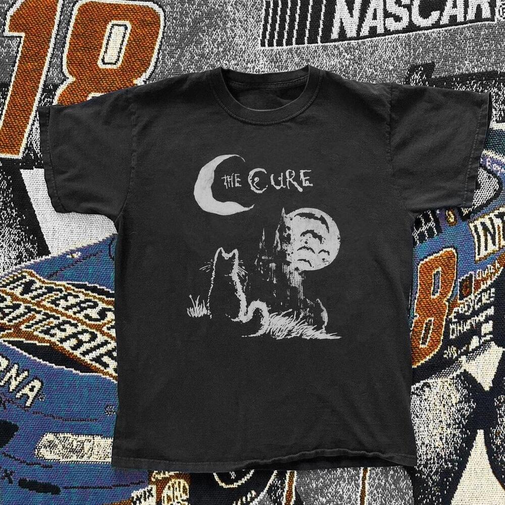 Black The Cure Band Tee